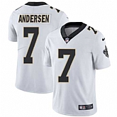 Nike New Orleans Saints #7 Morten Andersen White NFL Vapor Untouchable Limited Jersey,baseball caps,new era cap wholesale,wholesale hats